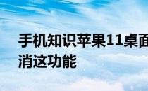 手机知识苹果11桌面app资源库怎么设置取消这功能