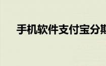 手机软件支付宝分期付款怎么提前还款