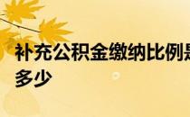 补充公积金缴纳比例是怎么算的啊一个月要交多少