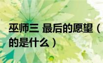 巫师三 最后的愿望（巫师3小说最后的愿望讲的是什么）