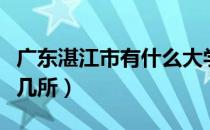 广东湛江市有什么大学（广东湛江的大学有哪几所）