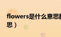 flowers是什么意思翻译（flowers是什么意思）