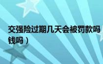 交强险过期几天会被罚款吗（交强险过期后过一个月买会罚钱吗）