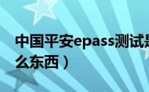 中国平安epass测试是什么（平安epass是什么东西）