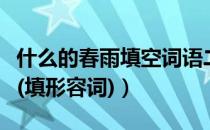 什么的春雨填空词语二年级下册（什么的春雨(填形容词)）