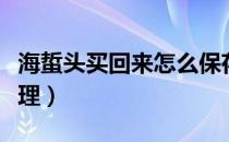 海蜇头买回来怎么保存（海蜇头买回来怎么处理）