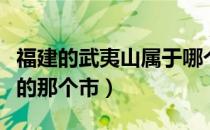 福建的武夷山属于哪个市（武夷山市属于福建的那个市）