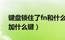 键盘锁住了fn和什么（机械键盘锁住了按fn加什么键）