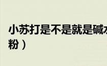 小苏打是不是就是碱水（小苏打是不是就是淀粉）