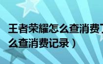 王者荣耀怎么查消费了多少点券（王者荣耀怎么查消费记录）