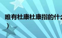 唯有杜康杜康指的什么（唯有杜康杜康指什么）