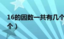16的因数一共有几个（16的因数一共有多少个）