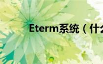 Eterm系统（什么是eterm系统）