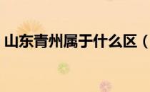 山东青州属于什么区（山东青州属于哪个市）