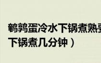 鹌鹑蛋冷水下锅煮熟要多少分钟（鹌鹑蛋冷水下锅煮几分钟）