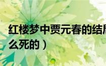 红楼梦中贾元春的结局（红楼梦中贾元春是怎么死的）