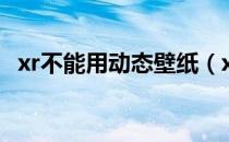 xr不能用动态壁纸（xr不能用动态壁纸吗）