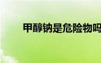 甲醇钠是危险物吗（甲醇钠是什么）