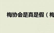 梅协会是真是假（梅协会是个什么组织）