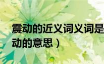 震动的近义词义词是什么（震动的近义词 震动的意思）
