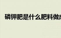 磷钾肥是什么肥料做成的（磷钾肥是什么）