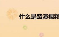 什么是路演视频（什么是路演）