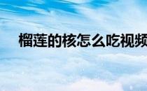 榴莲的核怎么吃视频（榴莲的核怎么吃）