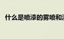 什么是喷漆的雾喷和湿喷（什么是喷胶棉）