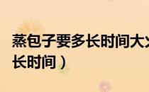 蒸包子要多长时间大火还是小火（蒸包子要多长时间）
