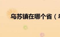 乌苏镇在哪个省（乌苏镇在哪个城市）
