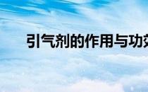引气剂的作用与功效（引气剂的作用）