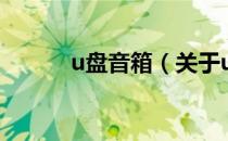 u盘音箱（关于u盘音箱的介绍）