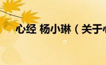 心经 杨小琳（关于心经 杨小琳的介绍）