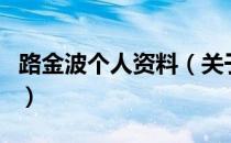 路金波个人资料（关于路金波个人资料的介绍）