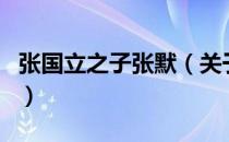 张国立之子张默（关于张国立之子张默的介绍）