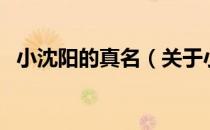 小沈阳的真名（关于小沈阳的真名的介绍）
