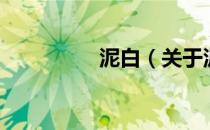 泥白（关于泥白的介绍）