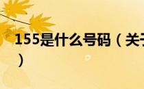 155是什么号码（关于155是什么号码的介绍）