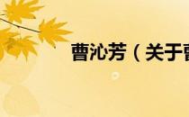曹沁芳（关于曹沁芳的介绍）