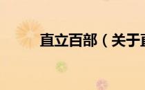 直立百部（关于直立百部的介绍）