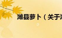 潍县萝卜（关于潍县萝卜的介绍）