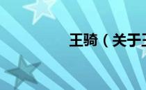 王骑（关于王骑的介绍）