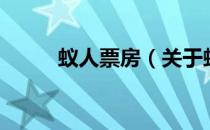 蚁人票房（关于蚁人票房的介绍）