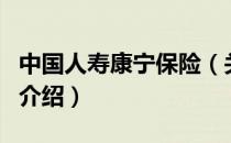 中国人寿康宁保险（关于中国人寿康宁保险的介绍）