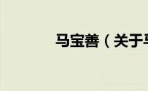 马宝善（关于马宝善的介绍）