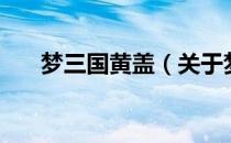 梦三国黄盖（关于梦三国黄盖的介绍）