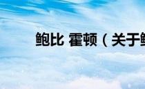 鲍比 霍顿（关于鲍比 霍顿的介绍）