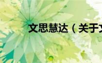文思慧达（关于文思慧达的介绍）