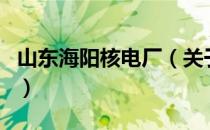 山东海阳核电厂（关于山东海阳核电厂的介绍）