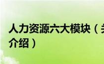 人力资源六大模块（关于人力资源六大模块的介绍）